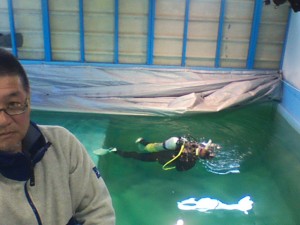 ダイブテリーズの店内プールです！